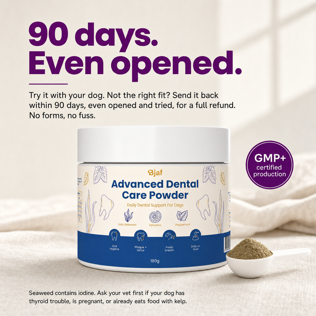 90 days money-back guarantee, even opened. GMP+ certified production.